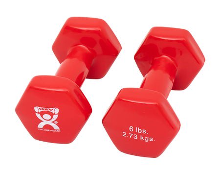Dumbbell Pair Hexagon Heads CanDo® 6 lbs.
