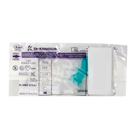 K-Shield® Advantage Blood Collection Set 25 Gauge 3/4 Inch Needle Length Safety Needle 12 Inch Tubing Sterile