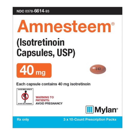 Amnesteem® Isotretinoin 40 mg Capsule 30 Capsules