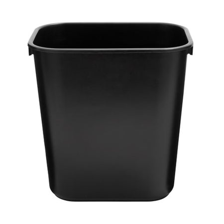 Trash Can Deskside 13-5/8 Quart / 3.25 gal. Black LLDPE Rectangular