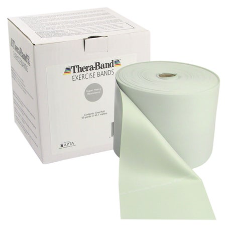 Exercise Resistance Band TheraBand® Silver 5 Inch X 50 Yard 2X-Heavy Resistance