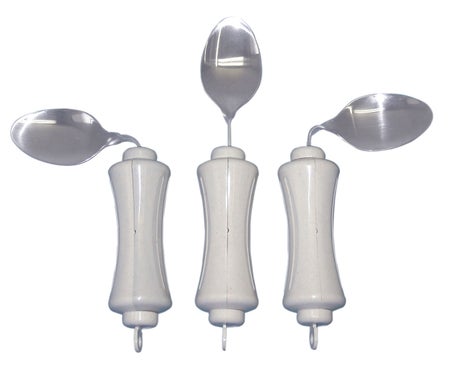 Tablespoon UBend-It™ Built Up Handle Silver / White Stainless Steel