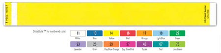 Identification Wristband Short Stay® Tabless™ Write On Band Adhesive Closure Without Legend