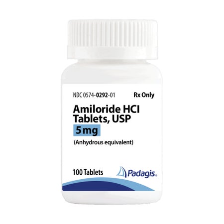 Amiloride HCl 5 mg Tablet 100 Tablets