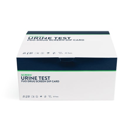 Drugs of Abuse Test Kit iScreen® AMP, COC, mAMP/MET, OPI, OXY, THC 25 Tests CLIA Non-Waived