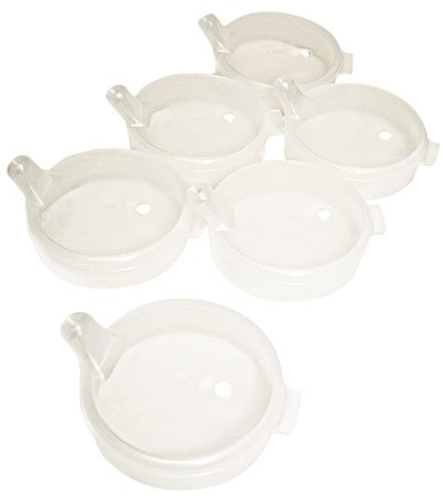 Drinking Cup Lid with Spout For 60-1012 Two Handle Cups, 60-1010 Tumblers and 60-1011 One Handle Cups Plastic Reusable