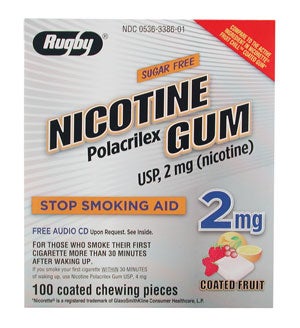 Stop Smoking Aid Rugby® 2 mg Strength Gum