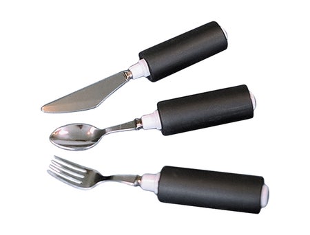 Fork Comfort Grip Lightweight Silver / Black