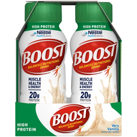 Oral Supplement Boost® High Protein Very Vanilla Flavor Liquid 8 oz. Bottle