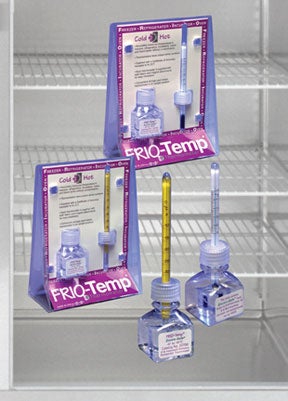 Liquid-in-Glass Verification Thermometer FRIO-Temp® Celsius -90° to +20°C Partial Immersion Door / Wall Mount Does Not Require Power
