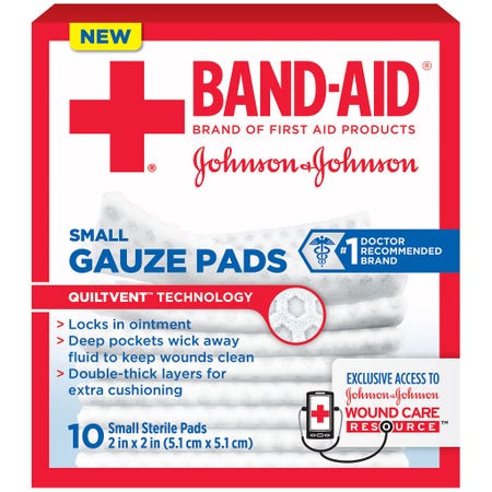 Gauze Sponge Band-Aid® 2 X 2 Inch Sterile 1 per Pack