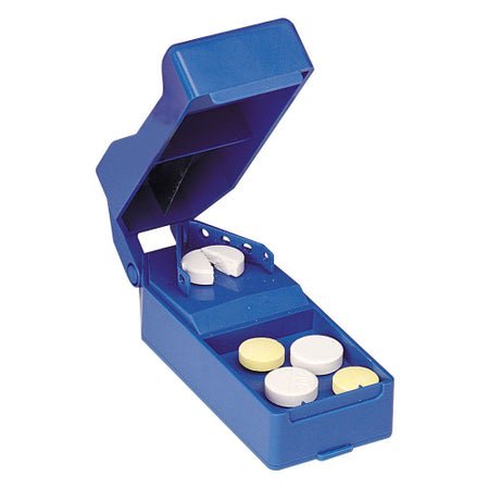 Pill Cutter Hand Operated Blue