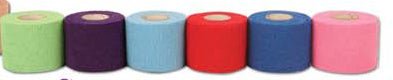 Cohesive Bandage CoFlex®·LF2 4 Inch X 5 Yard Self-Adherent Closure Neon Pink / Blue / Purple / Light Blue / Neon Green / Red NonSterile 20 lbs. Tensile Strength