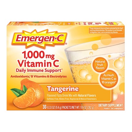 Oral Supplement Emergen-C® Daily Immune Support Tangerine Flavor Powder 0.30 oz. Individual Packet