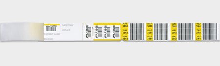 Identification Wristband Barcoded Bloodband Adhesive Closure Without Legend