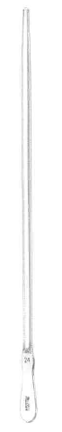Uterine Sound Miltex® Dittel 11-1/2 Inch, 34 Fr. Straight