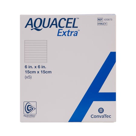 Gelling Fiber Wound Dressing Aquacel® Extra™ 6 X 6 Inch Square Sterile