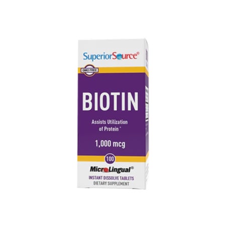 Biotin Supplement Up&Up Vitamin B7 1,000 mcg Strength Tablet 100 per Bottle