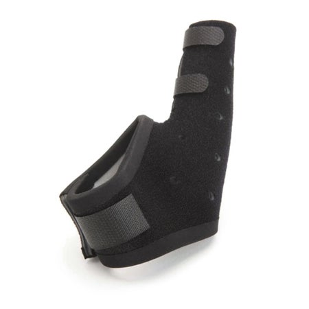 Thumb Brace Exos® Extended Short Thumb Spica™ Adult Large Hook and Loop Strap Closure Left Hand Black