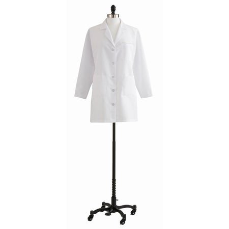 Lab Coat White Size 14 Mid Length 80% Polyester / 20% Cotton Reusable