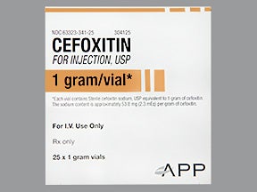 Cefoxitin Sodium, Preservative Free 1 Gram Intravenous Injection