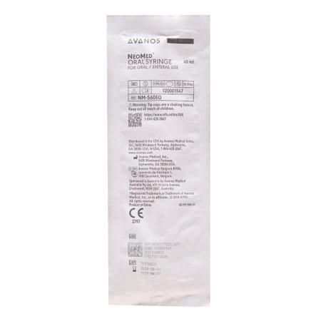 Enteral / Oral Syringe NeoMed® 60 mL Oral Tip Without Safety