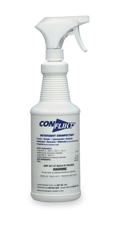 Surface Disinfectant Cleaner ConFlikt® Quaternary Based Trigger Spray Liquid 32 oz. Bottle Fresh Scent NonSterile
