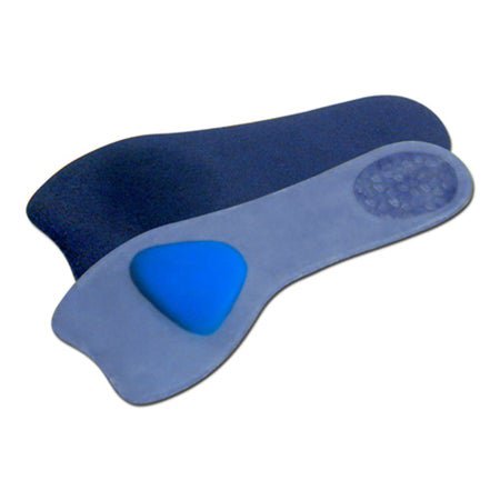 Insole GelStep® Low Wide Met Rise Silicone Women 5 to 7.5 / Men 4 to 5.5 Blue / White