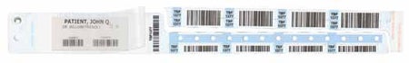 Identification Wristband Securline® Bloodband Clasp Closure Without Legend