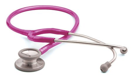 Clinician Stethoscope Adscope® 603 Raspberry 1-Tube 22 Inch Tube Double Sided Chestpiece