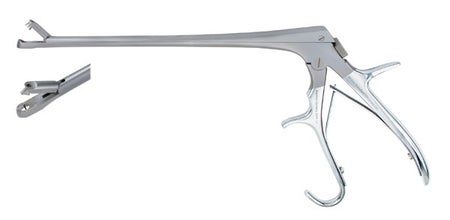 Biopsy Forceps MeisterHand® Burke 7-3/4 Inch Length OR / Surgical Grade German Stainless Steel NonSterile Locking Pistol Grip Handle Straight 3 X 4.5 mm Bite