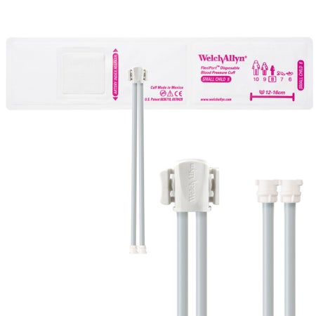 Single Patient Use Blood Pressure Cuff FlexiPort® 13 to 16 cm Arm Cloth Fabric Cuff Small Child Cuff