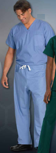Scrub Pants Reversible Medium Ceil Blue Unisex