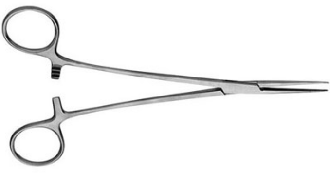 Clamp V. Mueller® Crile 7-1/2 Inch Length Stainless Steel