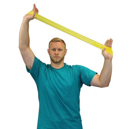 Exercise Resistance Band Loop CanDo® Low Powder Yellow 3 X 10 Inch X-Light Resistance