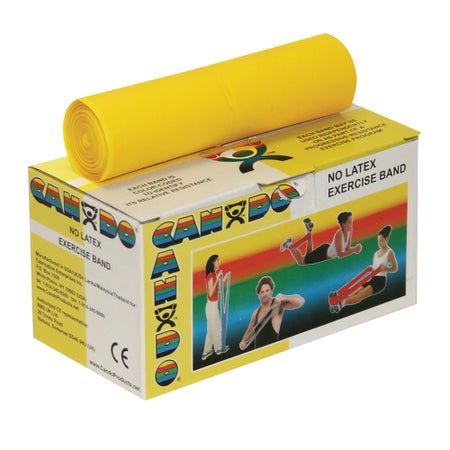 Exercise Resistance Band CanDo® Yellow 5 Inch X 6 Yard X-Light Resistance