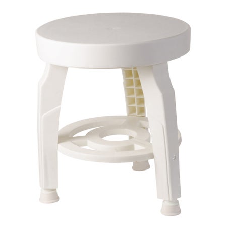 Shower Stool HealthSmart™ Without Arms Plastic Frame Without Backrest 16 Inch Seat Width 400 lbs. Weight Capacity