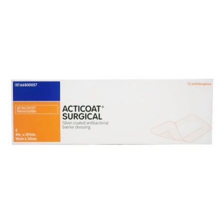 Silver Foam Dressing Acticoat Surgical 4 X 13-3/4 Inch Rectangle Sterile