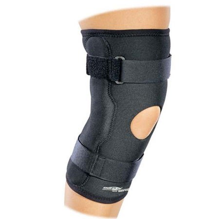Knee Brace DonJoy® Economy 2X-Large Pull-On / D-Ring / Hook and Loop Strap 26-1/2 to 29-1/2 Inch Thigh Circumference / 19 to 21 Inch Mid-Patella Circumference / 20 to 22 Inch Calf Circumference Left or Right Knee