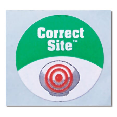Correct Site Tattoo Marker Correct Site™ Green / White Ink 1 Inch Diameter Large Circle NonSterile Correct Site / Yes