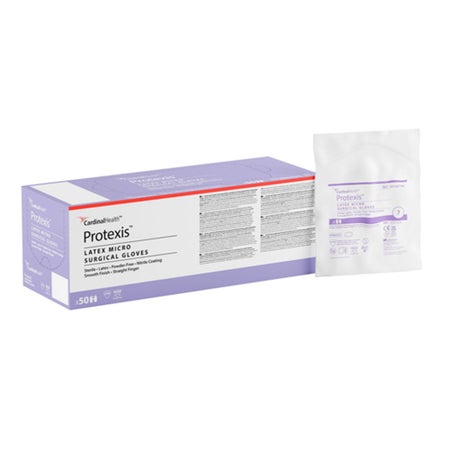 Surgical Glove Protexis™ Latex Micro Size 8.5 50 Pairs per Box Sterile Latex Standard Cuff Length Smooth Light Brown Not Chemo Approved