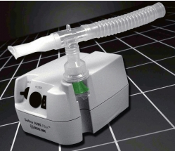 Compressor Nebulizer System Salter AIRE Elite Plus® Small Volume Medication Cup Adult / Pediatric Mouthpiece Delivery