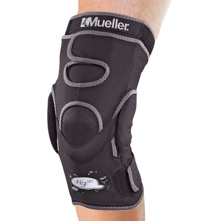 Knee Brace Hg80® Large Pull-On / Hook and Loop Strap 16 to 18 Inch Knee Circumference Left or Right Knee