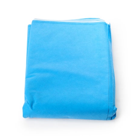 Sterilization Wrap QUICK CHECK* H500 White / Blue 48 X 48 Inch Dual Layer SMS Polypropylene Steam / EO Gas / Hydrogen Peroxide
