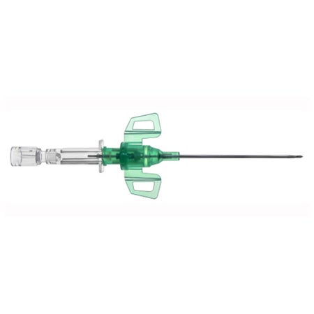 Closed IV Catheter Introcan Safety® 3 18 Gauge 1-3/4 Inch Polyurethane Winged Hub Blood Control Passive Safety