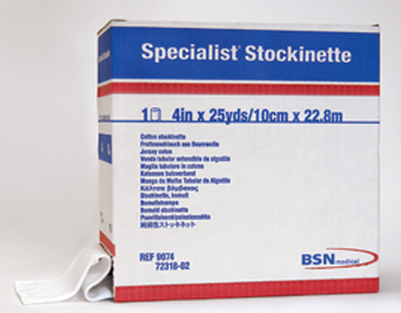 Stockinette Tubular Specialist® 4 Inch X 25 Yard Unbleached Cotton