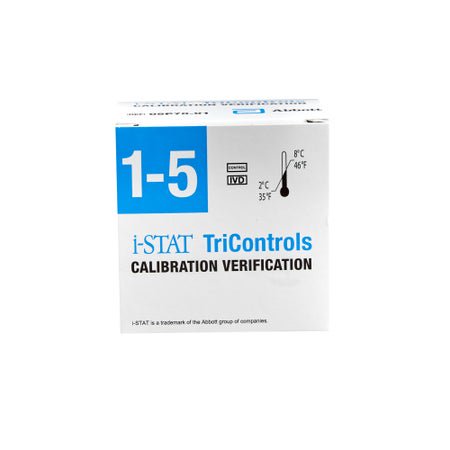 Calibration Verification Set i-STAT® Tricontrols Hematocrit, Blood Gases, Electrolytes, Chemistries 5 X 1.7 mL For iSTAT Point-of-Care Analyzers