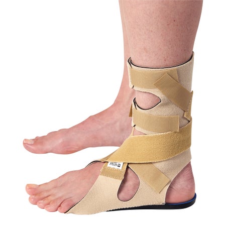 Foot Drop Brace Freedom® Soft Medium Hook and Loop Strap Closure Left Foot
