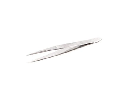 Splinter Forceps ADC® 4-1/2 Inch Length Floor / Office Grade Stainless Steel NonSterile NonLocking Thumb Handle Straight Fine, Pointed Tips