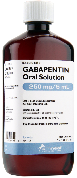 Gabapentin 250 mg / 5 mL Solution 473 mL (16 oz.)
